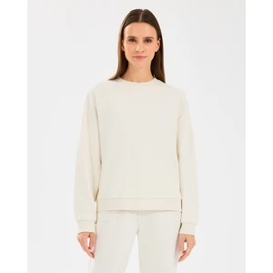 W Essential Crewneck Sweatshirt Kadın Off White Sweatshirt S242109-102