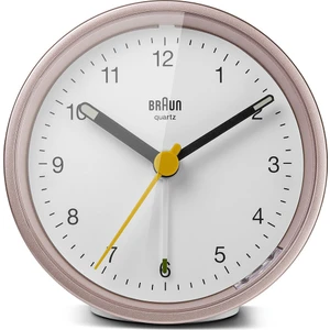 BC12PW Pembe-Beyaz Klasik Analog Alarmlı Masa Saati