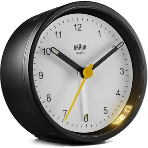 BC12BW Siyah-Beyaz Klasik Analog Alarmlı Masa Saati