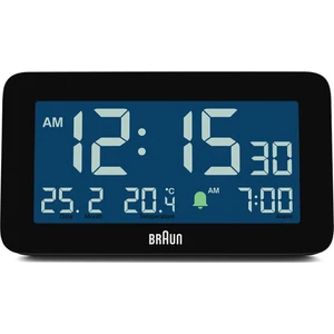 BC10B Siyah Dijital Alarmlı Masa Saati