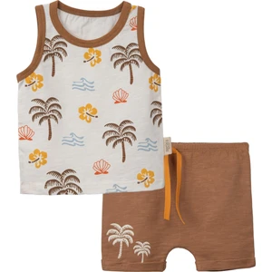 Necix's Palmiye Desen Atlet Şort Takım