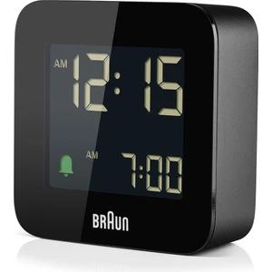 BC08B Siyah Klasik Seyahat Dijital Alarmlı Masa Saati