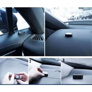 MAİN SHOP 1 Adet Kırmızı Renk Araba Alarm Işığı,araç Iç Mekan Sensörü,caydırıcı Neon Işığı,usb Şarj Edilebilir