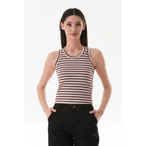 Çizgili Halter Yaka  Body