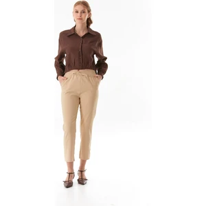 Basic Beli Lastikli Carrot Fit Kumaş Pantolon