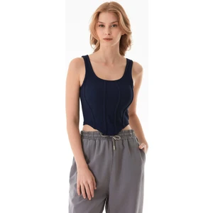 Fitilli Dikişli Crop Body