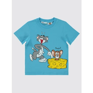 Tom And Jerry Erkek Çocuk Tişört 2-5 Yaş Turkuaz
