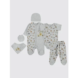 Civil Baby Erkek Bebek 6'lı Zıbın Setleri 0-1 Ay Grimelanj