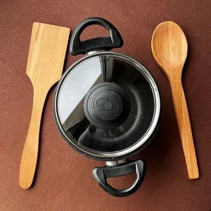 Mercampoutdoor Cam Kapaklı Tencere(15 Cm) Seti
