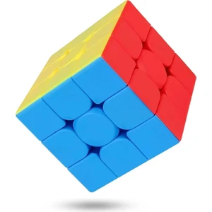 Brother Toys Speed Cube Hızlı Dönen 3X3X3 Rubik Eğitici Zeka ve Sabır Küpü Fosforlu Neon Renkler