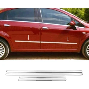 My Tuning Fiat Linea Krom Yan Kapı Çıtası 2007 Üzeri Uyumlu 4 Kapı Paslanmaz Çelik