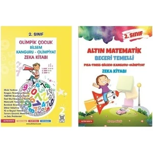 Altın Nokta 2.sınıf Olimpik Çocuk ve Altın Matematik Bilsem Zeka Kitabı (2 Kitap)