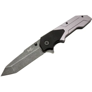 Fox A9 Gri Tanto Kamp Çakı 21CM- Yarı Otomatik, Kemerlikli Pop