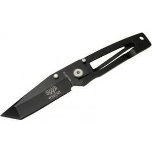 Polat Alemdar Siyah Çakı 16 cm Yarı Otomatik , Kemerlikli Pop