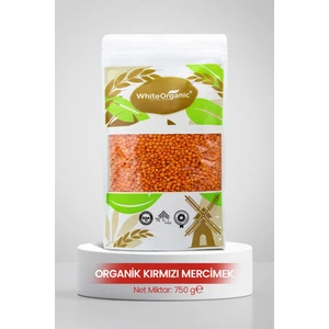 White Organic Organik Kırmızı Mercimek 750 GR Yerli Organik Sertifikalı