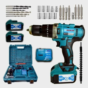 EEA206 Professional Şarjlı Matkap 5 Pilli 88V 12AH