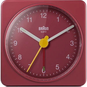 BC02R Kırmızı Klasik Seyahat Analog Alarmlı Masa Saati