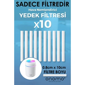 Hava Nemlendirici Buhar Makinesi Filtresi 10 Adet Universal - 0.8cm X 10cm