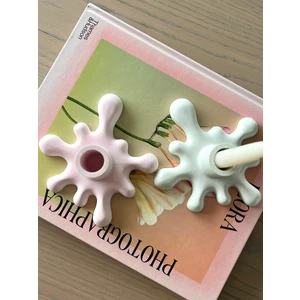 Minic Store 2'li Akışkan Şamdan Set - Pembe ve Yeşil