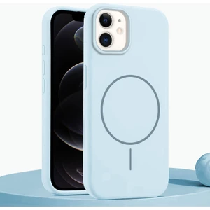 Apple iPhone 11 Uyumlu Kılıf Zebana Liquid Soft Silikon Kılıf (Kablosuz Şarj Destekli) Açık Mavi