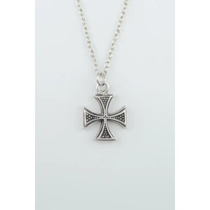 Bu Farklı Desenli Gamalı Haç  Zincir Kolye - Gümüş Kaplama - Erkek Kadın Kolye - Kod:368