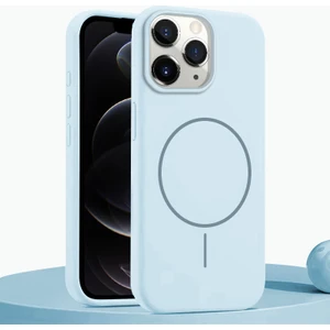 Apple iPhone 11 Pro Max Uyumlu Kılıf Zebana Liquid Soft Silikon Kılıf (Kablosuz Şarj Destekli) Açık Mavi