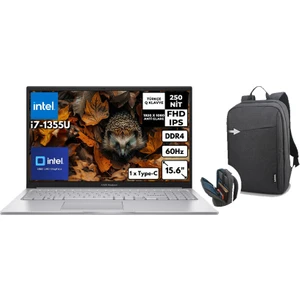 Vivobook 15 Intel Core I7 1355U 40GB 512GB SSD 15.6' Fhd Windows 11 Pro Taşınabilir Bilgisayar X1504VA-NJ412 P28 + B210 Siyah Çanta