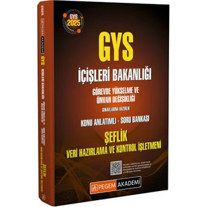 2025 GYS İçişleri Bakanlığı Şeflik Veri Hazırlama Ve Kontrol İşle