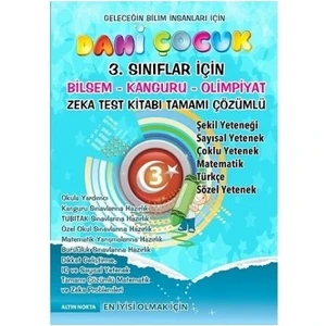 3. Sınıf Dahi Çocuk Bilsem Kanguru Olimpiyat Zeka Kitabı