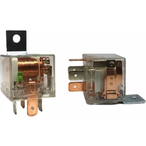 12V RÖLE 4 UÇLU 80 A LEDLİ ŞEFFAF (TEK ÇIKIŞ-ÇİFT PLATİN) (30-85-86-87)