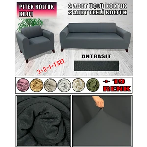 Yeni Mikro Petek Kumaş 2 Adet Üçlü-2 Adet Tekli Koltuk Kılıfı Seti Arkası Dahil Kapatıyoruz.