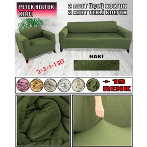 Yeni Mikro Petek Kumaş 2 Adet Üçlü-2 Adet Tekli Koltuk Kılıfı Seti Arkası Dahil Kapatıyoruz.
