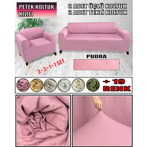 Yeni Mikro Petek Kumaş 2 Adet Üçlü-2 Adet Tekli Koltuk Kılıfı Seti Arkası Dahil Kapatıyoruz.