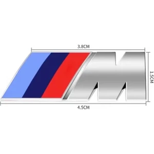 Bmw Yan Çamurluk ve Bagaj Abs M Logo Rozet Amblem