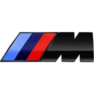 Bmw Yan Çamurluk ve Bagaj Abs M Logo Rozet Amblem (4,5 mm - 1,5 mm Gümüş)