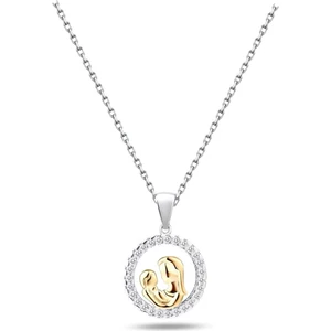 Gümüş Zirkon Taşlı Anne Bebek Gümüş Kolye Anneler Günü