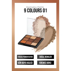 New Well Eyeshadow Palette 9 Colours No 01.