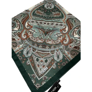 120X120 Etnik Desenli Soft Pamuk Eşarp - 04919