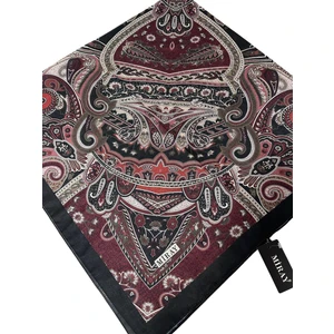 120X120 Etnik Desenli Soft Pamuk Eşarp - 04919
