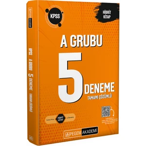 Pegem Akademi Yayıncılık KPSS A Grubu Tamamı Çözümlü 5 Deneme