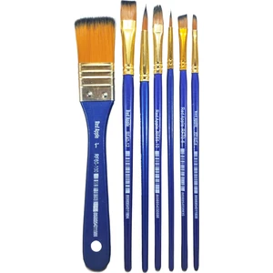 Profesyonel Karma Fırça Seti 7'li Sanatsal Fırça Seti Yağlı Boya Akrilik Boya Zemin Fırçalı Set