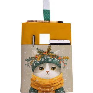 Desenli Yıkanabilir Cepli Kitap Kılıfı 20 x 25 cm Çok Amaçlı Çanta Book Cover