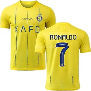 Sinm Al Nassr Ronaldo Sarı Renk Yeni Sezon Yetişkin Kısa Kollu Üst Forması