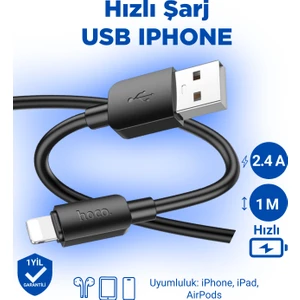 X96 Hyper Apple iPhone Uyumlu Lightning To USB Hızlı Şarj Veri Kablosu