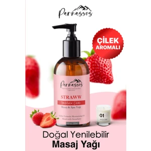 Doğal Çilek Ve Yasemin Özlü Ve White Aromaterapi Masaj Yağı Setı150 Ml