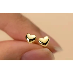 By Dilek Çetin Accessory By Dilek Çetin Acessorry Çelik Gold Bombeli Kalp Piercing
