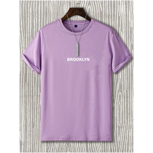 Erkek Beyaz Brooklyn Oversize Bisiklet Yaka Tshirt