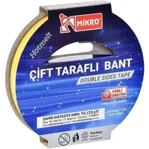 Çift Taraflı Bant 12MMX25MT - 3 Adet
