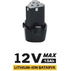 5137 Profesyonel Akülü Vidalama Yedek Batarya 12 Volt (1.5AH)
