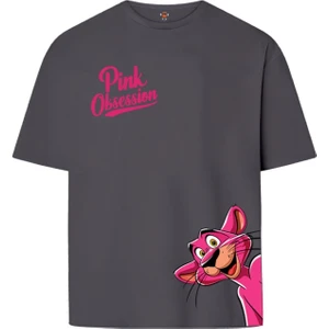 Book OrBook Pink Obsession  Çift Iplik Dokumalı Rahat Kalıp PAMUK T-Shirt